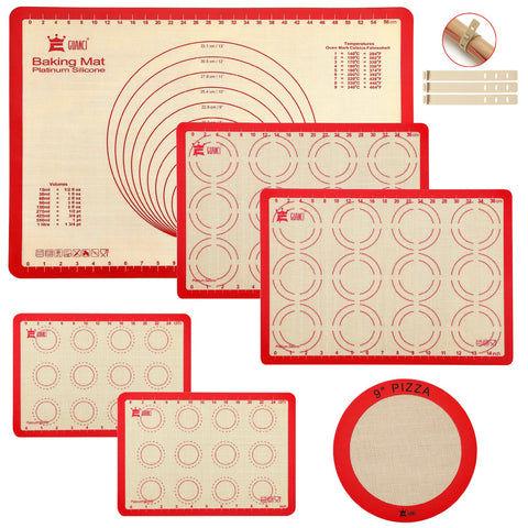 GUANCI large mat front view showing full-sheet coverage and non-stick benefit