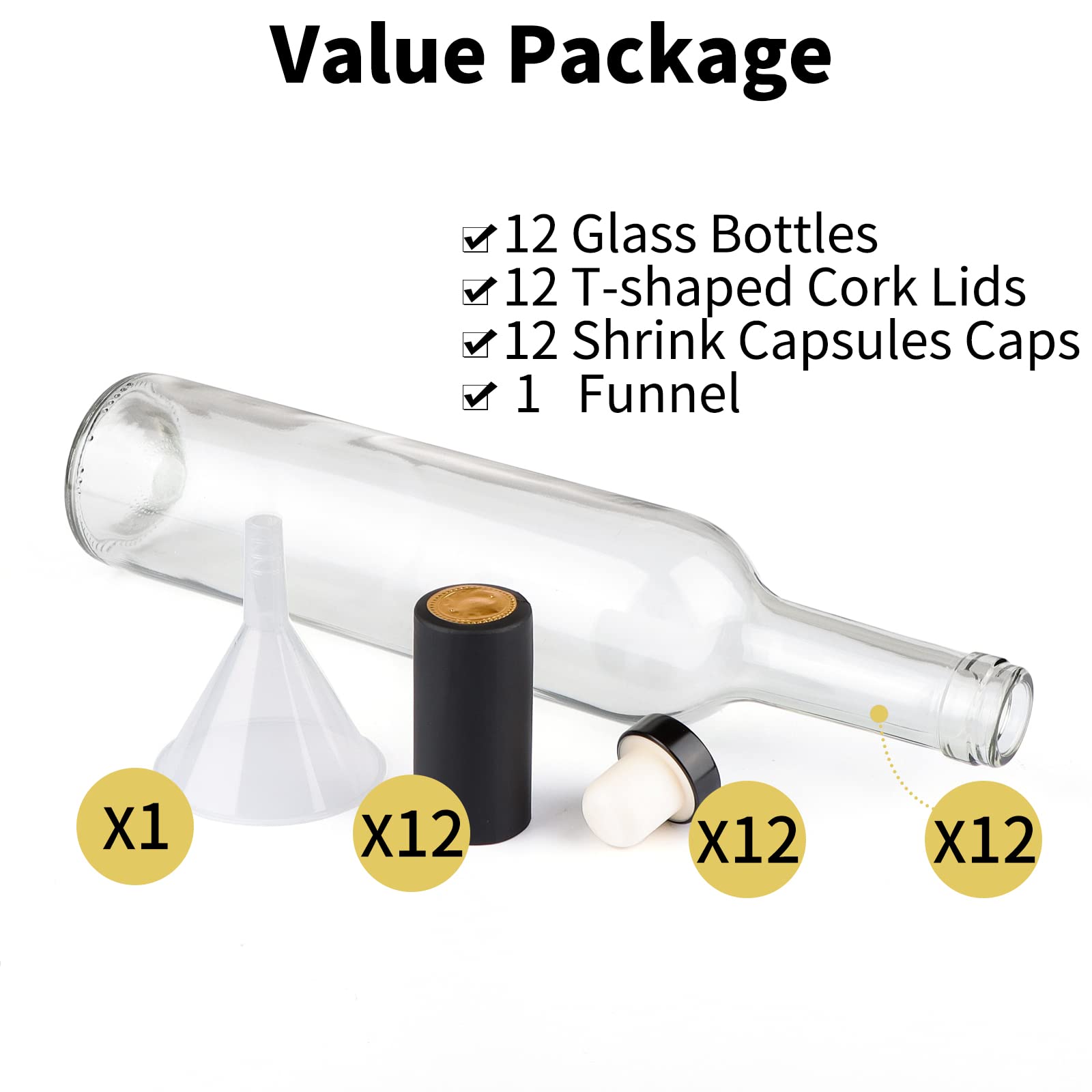 GUANENA thick glass close-up showing durable bottle construction and safety