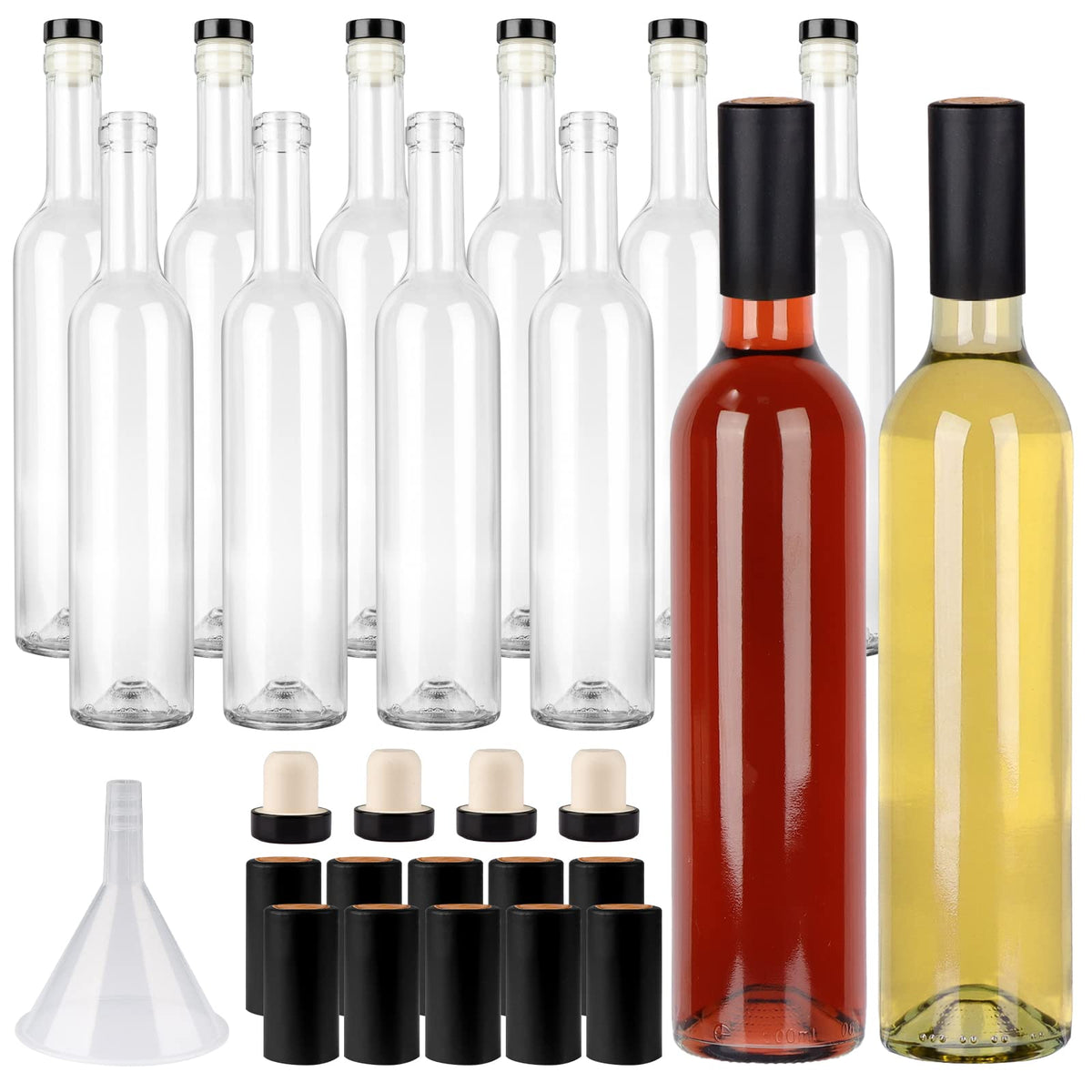 GUANENA front view of 12 clear bottles showing tidy packaging and usefulness