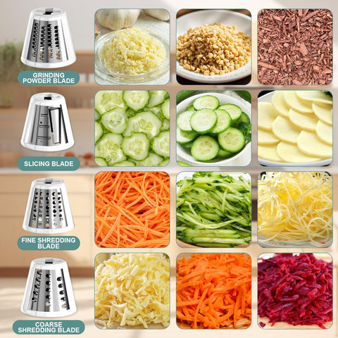 GuanQiao three blades displayed to choose slice, coarse or fine shred