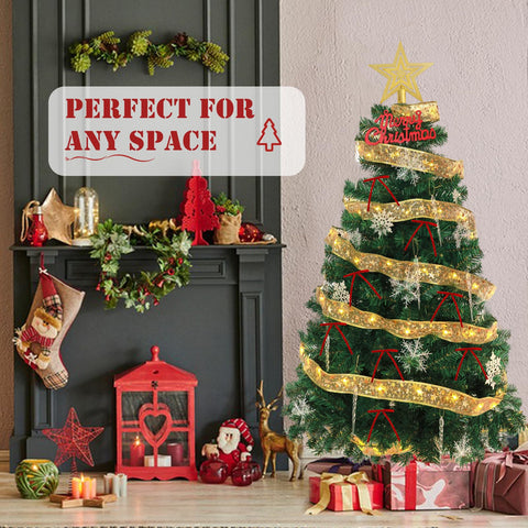 guccde fluffed tree in a living room creating instant festive atmosphere