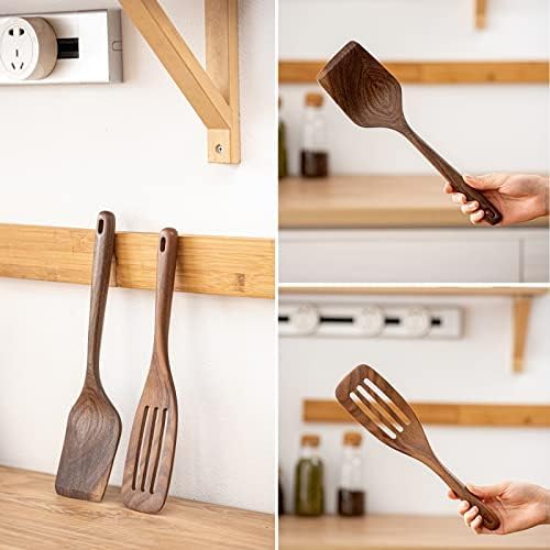 Gudamaye long handle in hand demonstrating safe distance from heat while cooking benefit