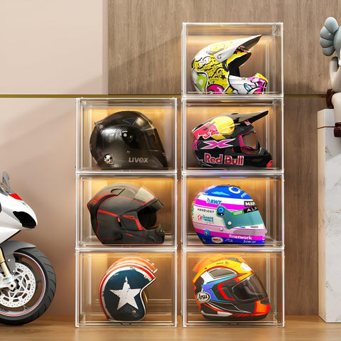 gudemay front view showing XL helmet displayed and clear visibility