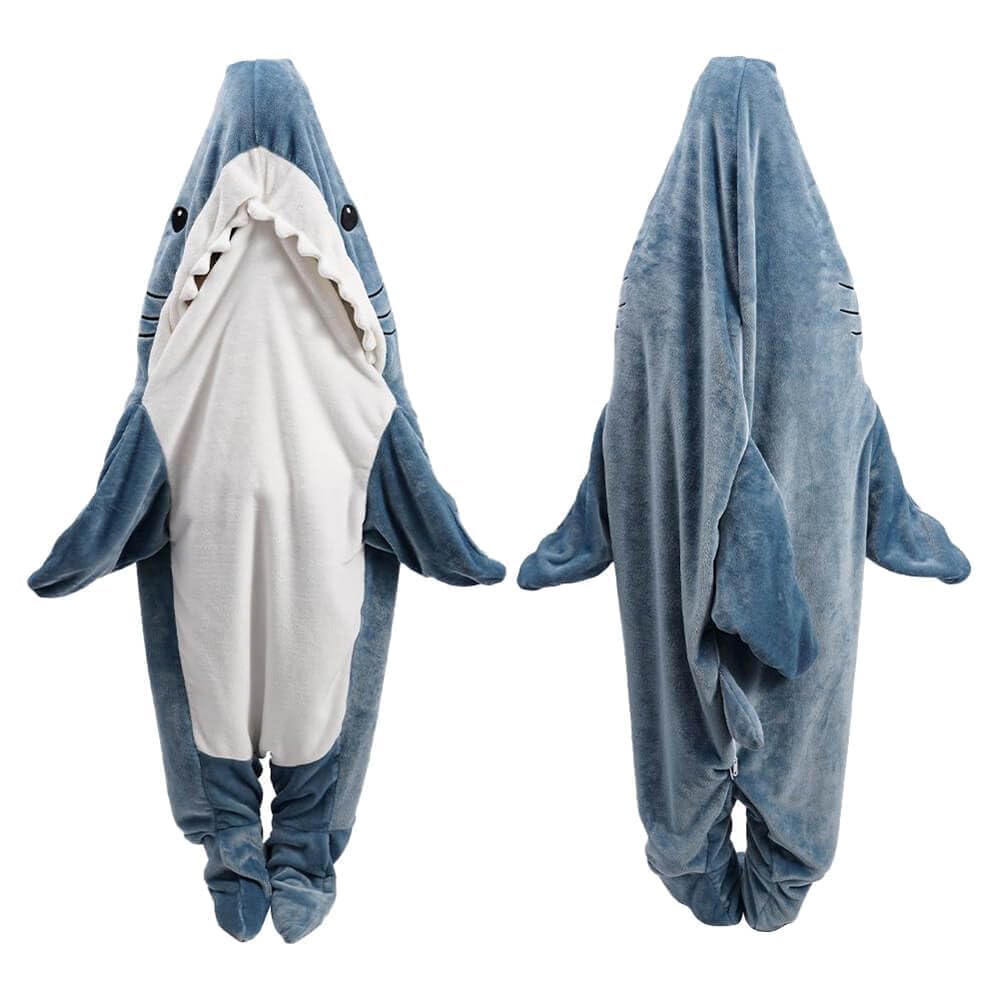 Gudina shark hoodie front view showing playful design and comfortable fit