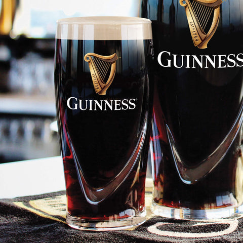 Individually bubble-wrapped Guinness glasses ready for safe shipping benefit