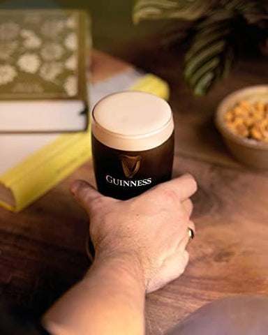 Guinness logo and base detail emphasizing durable branded finish