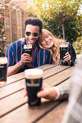 Guinness rim and tapered lip closeup for comfortable sipping