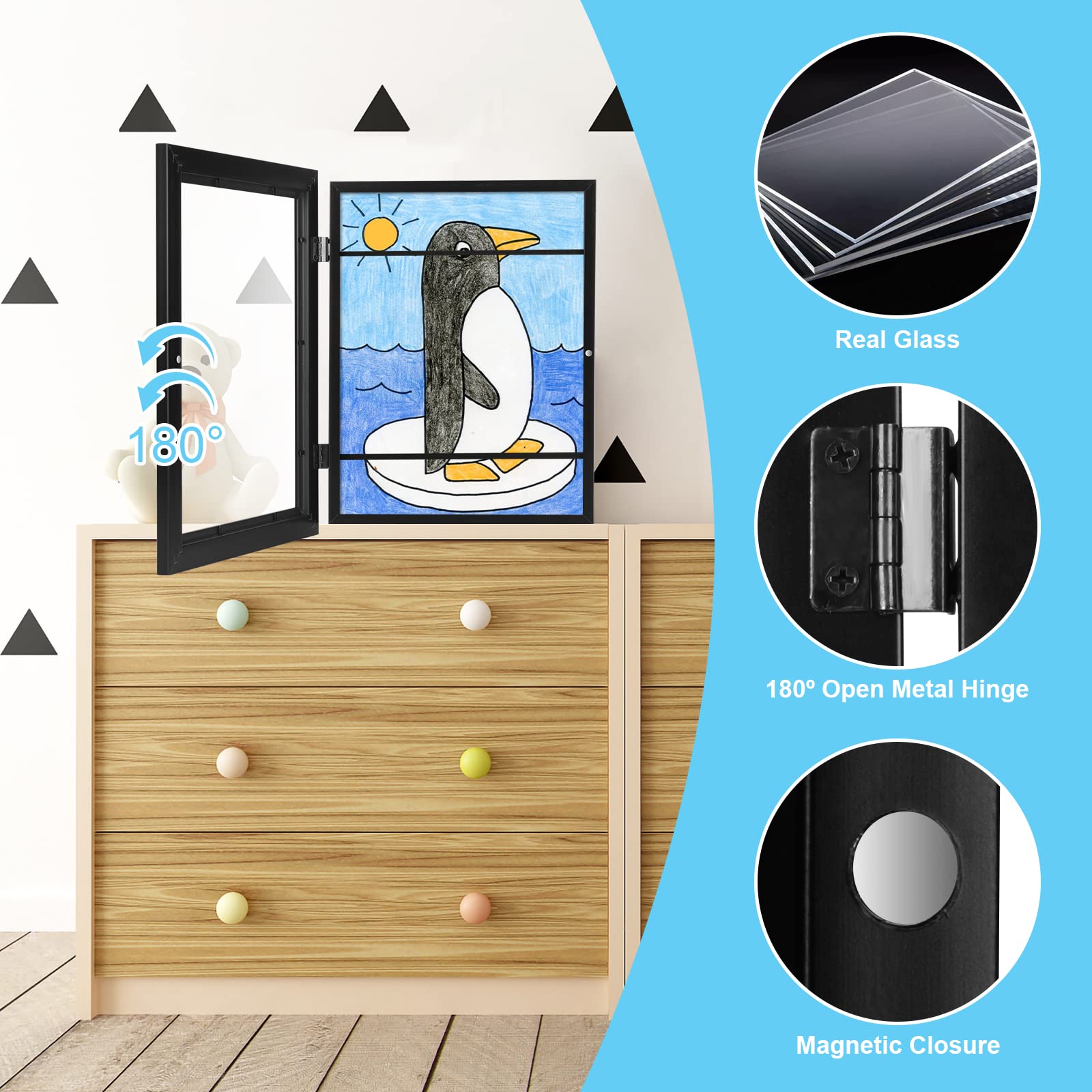 GULETHUN inside elastic bands holding stacked artwork securely benefit