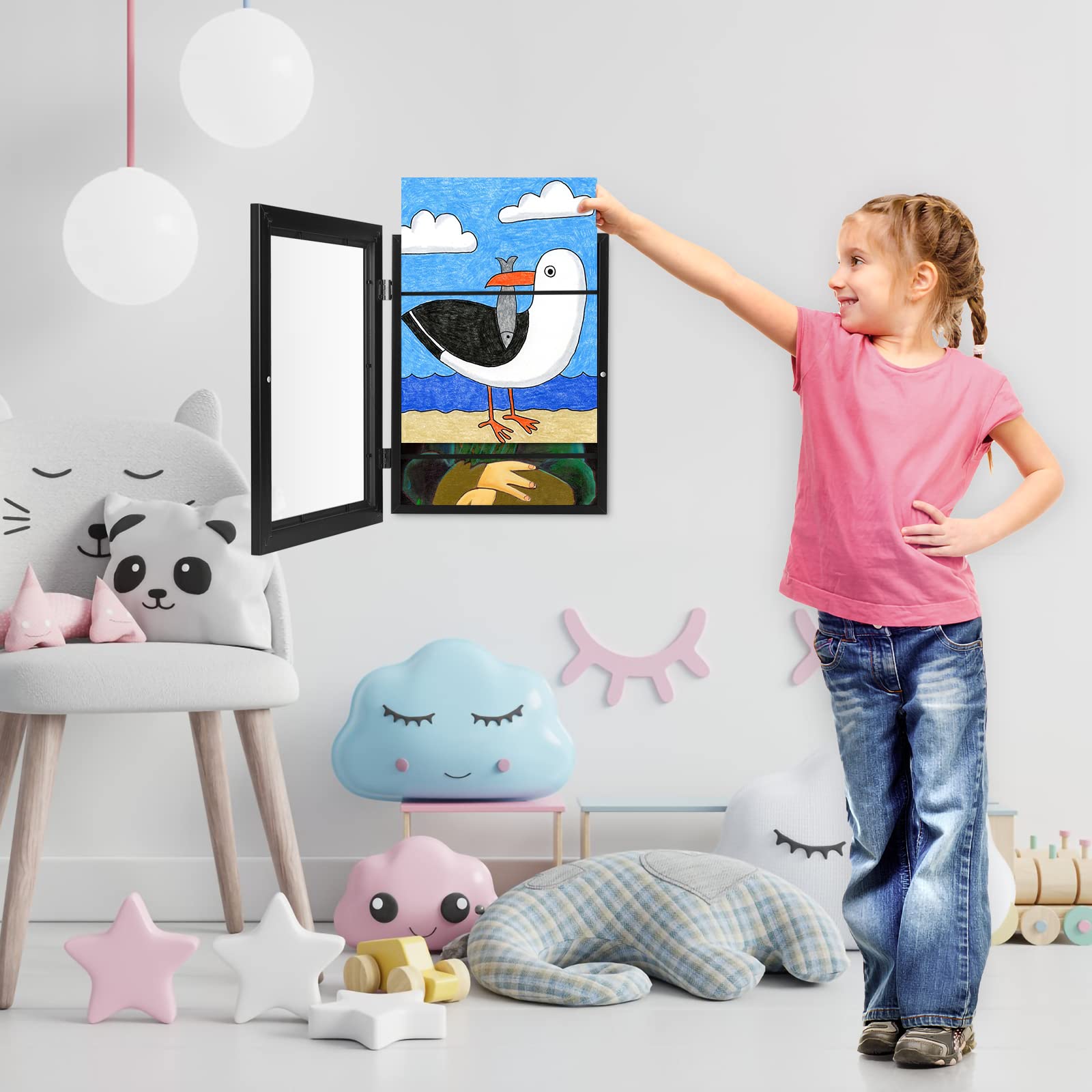 GULETHUN lifestyle in kids room creating organized gallery and proud display benefit