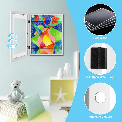 GULETHUN frame hung horizontally in living room for polished display