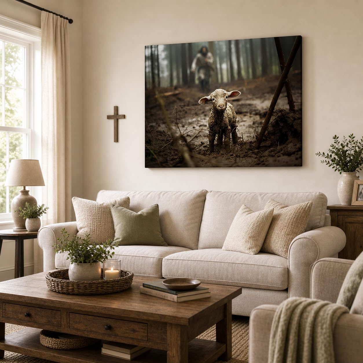 GUN SUPPLIES OUTLET LLC close texture of canvas weave emphasizing print quality