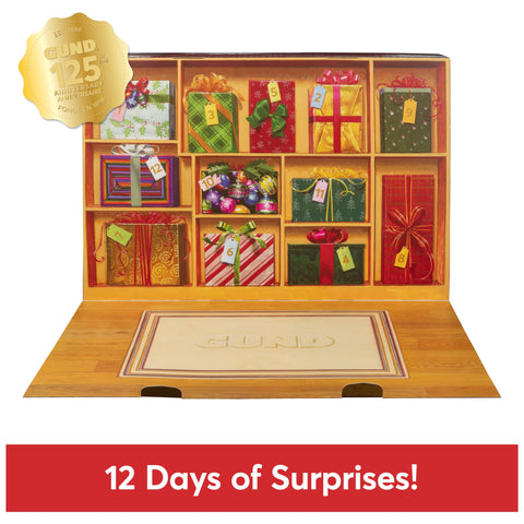 GUND plush revealed in a calendar window showing surprise element and daily delight