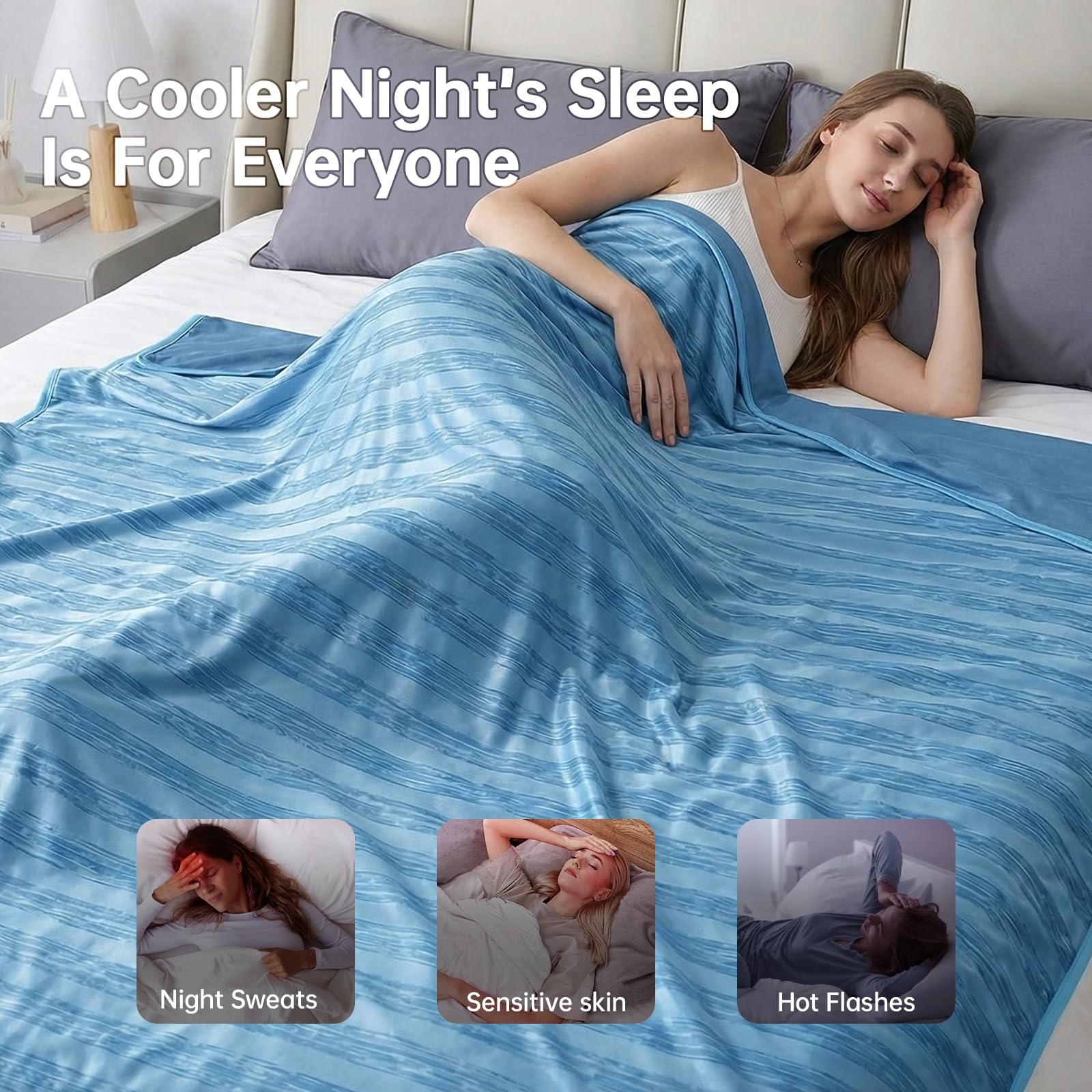 Guohaoi blanket used during camping illustrating portable breathable comfort