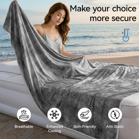 Guohaoi blanket on queen bed portray cooling comfort for better sleep