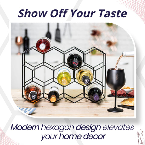 gusto nostro top tier holding oversized bottles for visible display