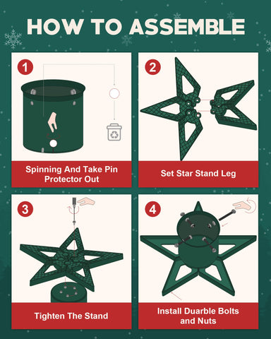 GuuG angled shot of pentagram base distributing weight for balance