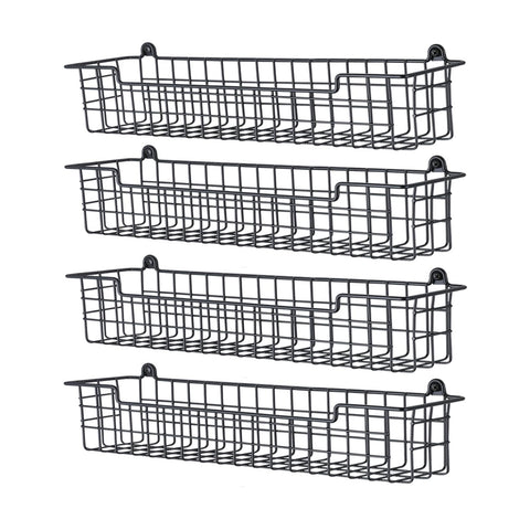 GUUKAR front view of matte black spice rack showing clean organization benefit