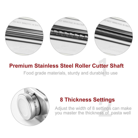 GVODE side profile of spaghetti and fettuccine cutters demonstrating clean consistent cuts