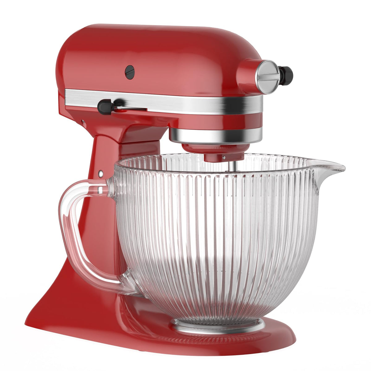 GVODE glass mixer bowl front view showing clear benefits