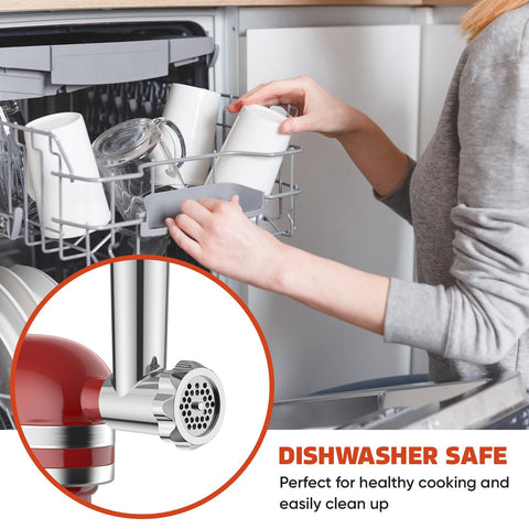 GVODE attached to KitchenAid mixer in use to speed grinding and reduce effort