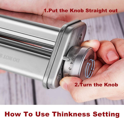 GVODE attachment mounted on a KitchenAid mixer making pasta to save time and effort