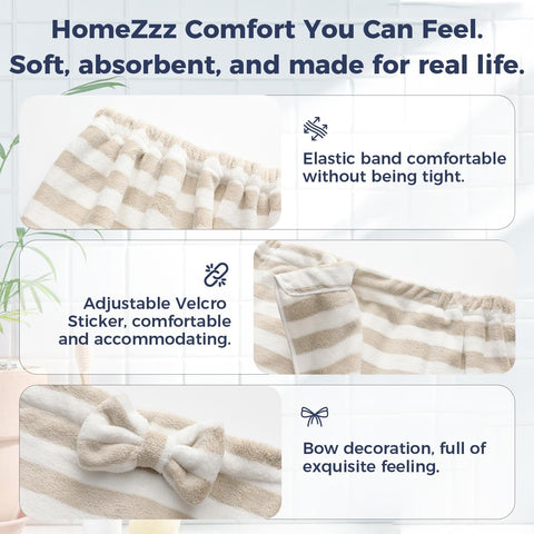 H HomeZzz close-up microfiber texture illustrating soft feel and fast absorption benefit