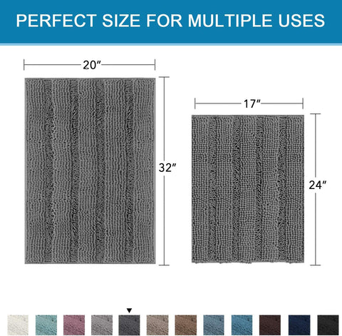 H.VERSAILTEX rug next to toilet for scale showing both sizes and fit