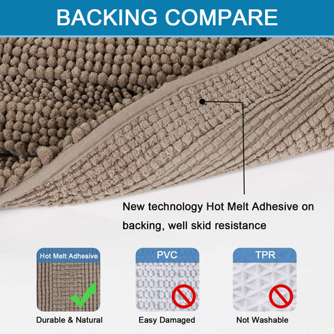 H.VERSAILTEX backing non-slip detail demonstrates secure grip for safer floors