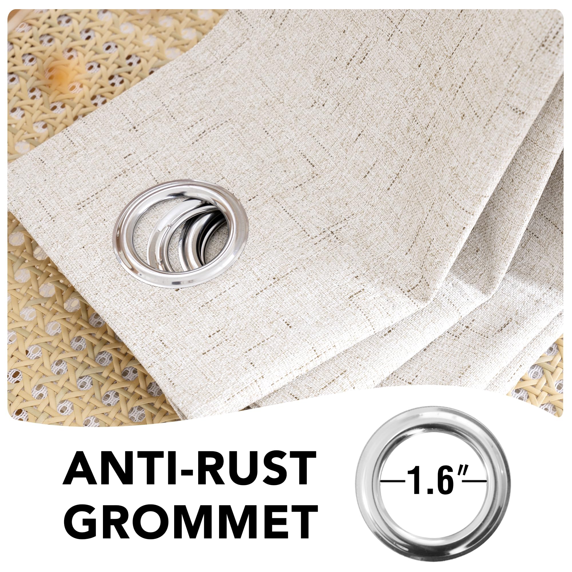 H.VERSAILTEX white flocked backing detail showing 100% blackout protection
