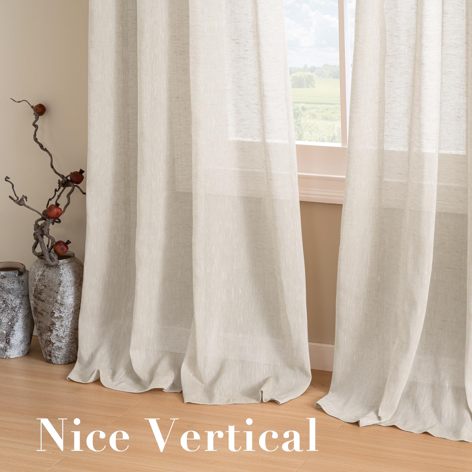 H.VERSAILTEX layered on bedroom window with blackout drape showing versatile styling benefit