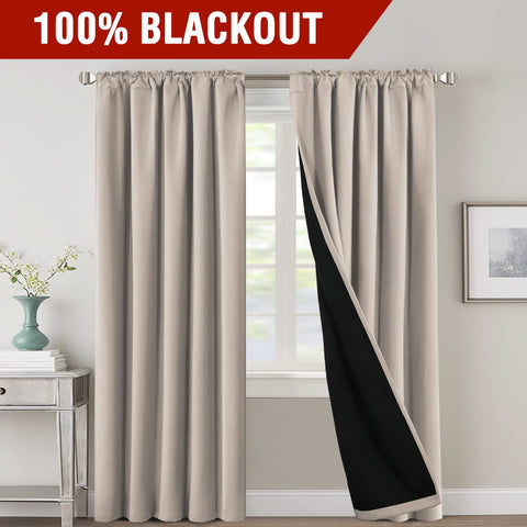 H.VERSAILTEX close-up of black lining and fabric texture highlighting total light block