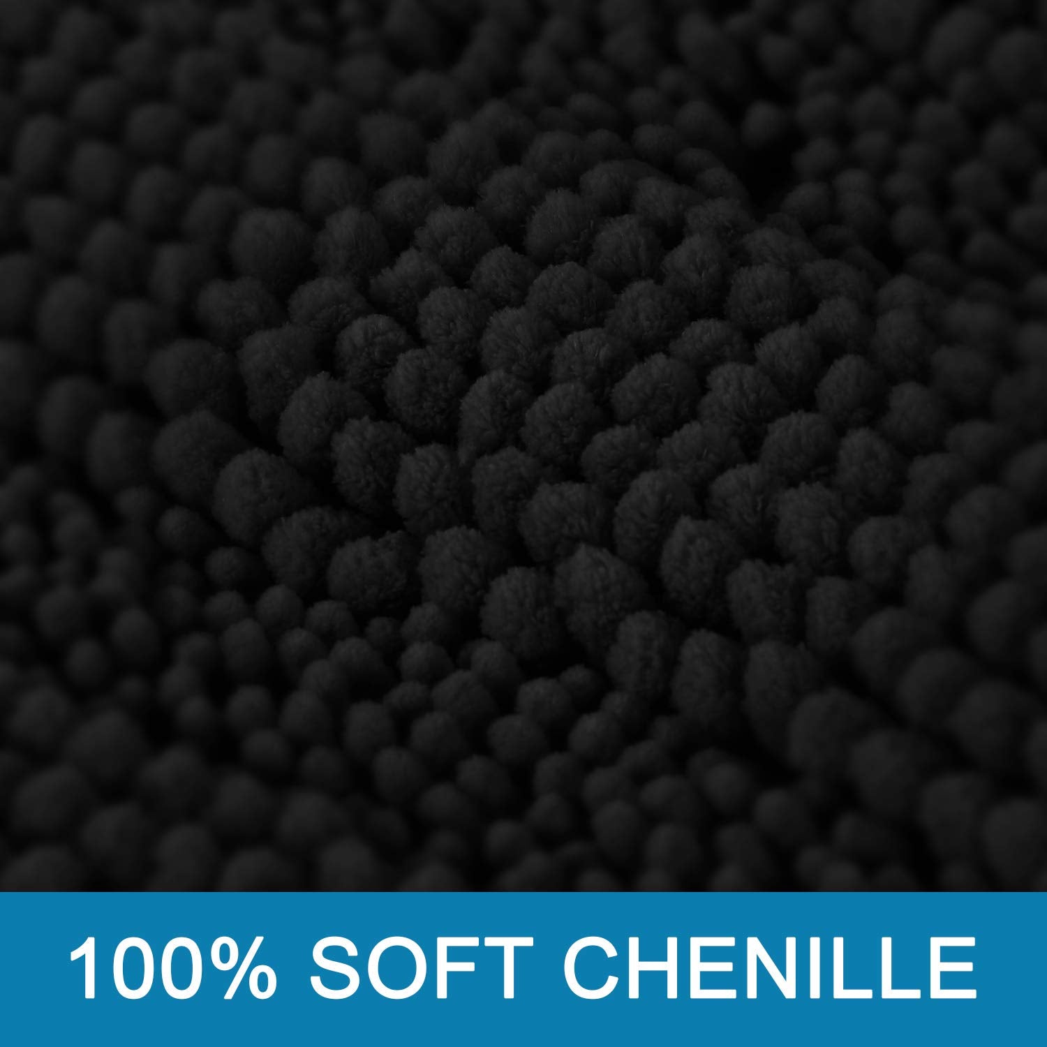 H.VERSAILTEX close-up of thick chenille fibers highlighting plush texture and absorbency