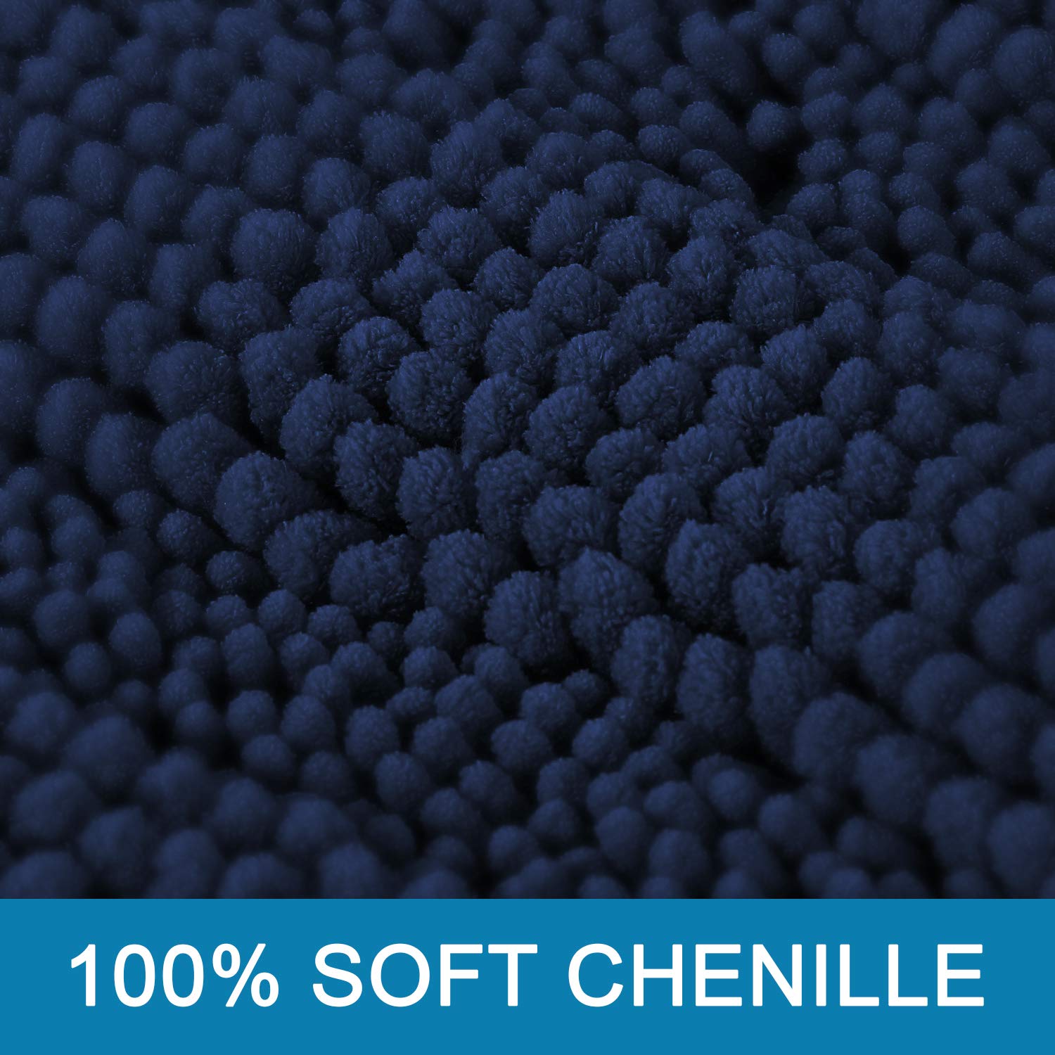 H.VERSAILTEX closeup chenille pile texture, demonstrates ultra-soft absorbency