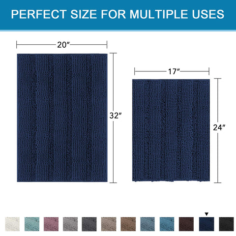 H.VERSAILTEX both mats side-by-side for scale, shows size coverage