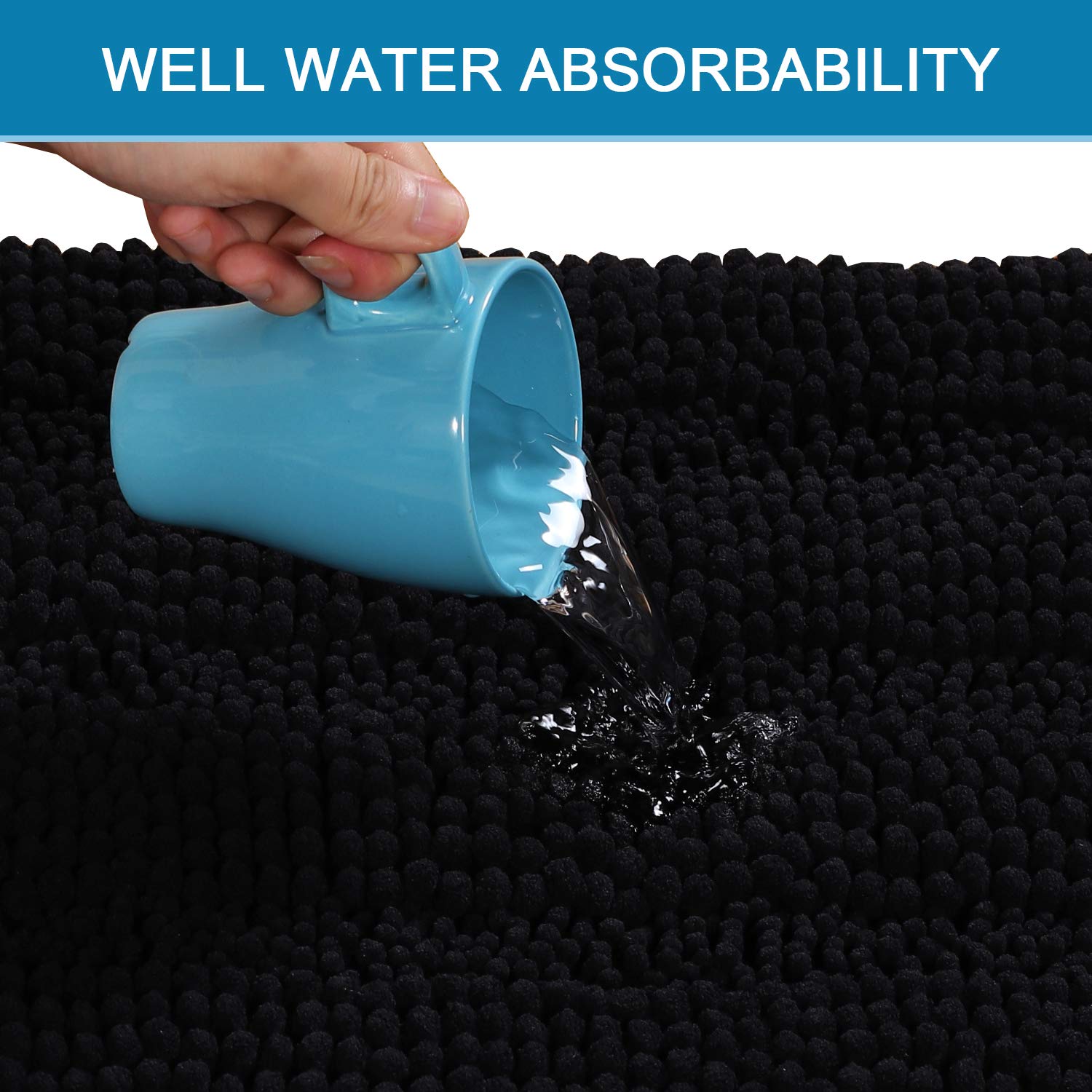 H.VERSAILTEX non-slip hot-melt backing detail demonstrating secure floor grip
