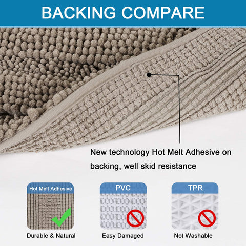 H.VERSAILTEX non-slip backing detail providing stable safety on floors