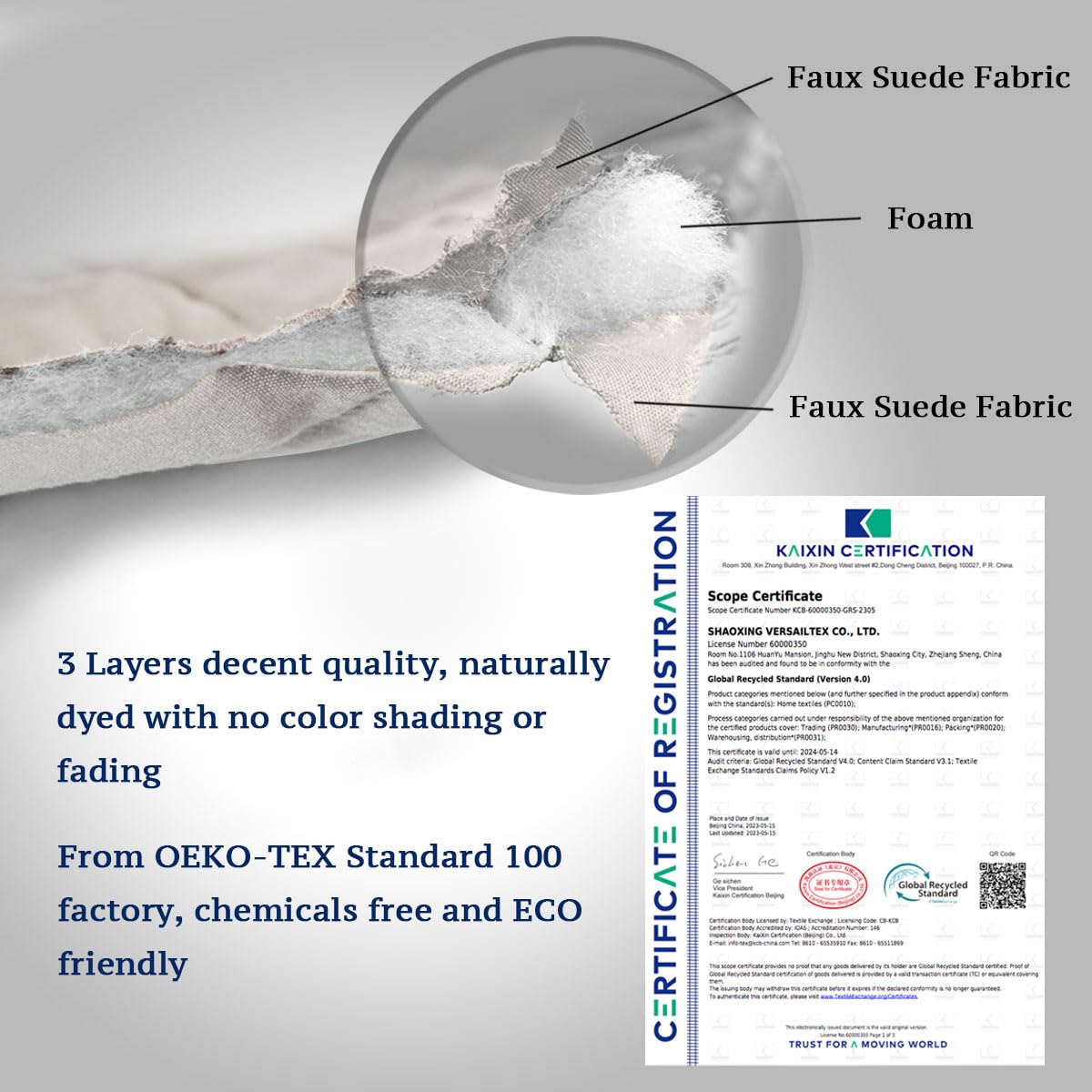 H.VERSAILTEX cover size comparison demonstrating correct fit for different sofas