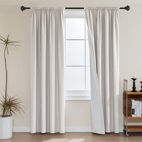 H.VERSAILTEX front view of blackout curtains showing elegant drape and full coverage benefit