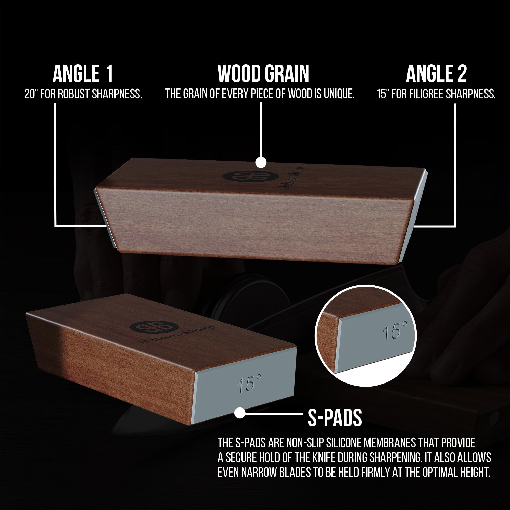 Habano Sharp before and after edge comparison showing improved cutting