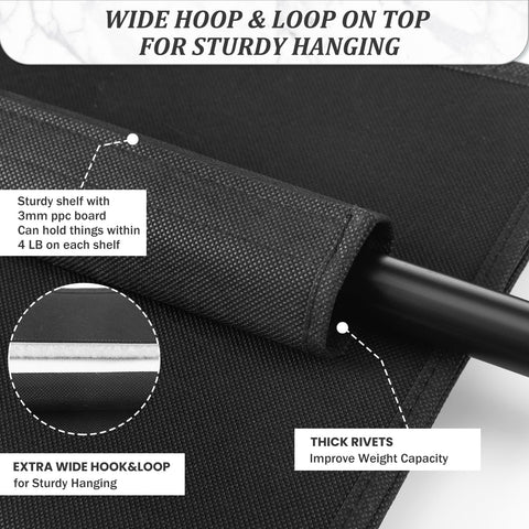 Hahafelt in closet hanging on hanger showing space-saving benefit