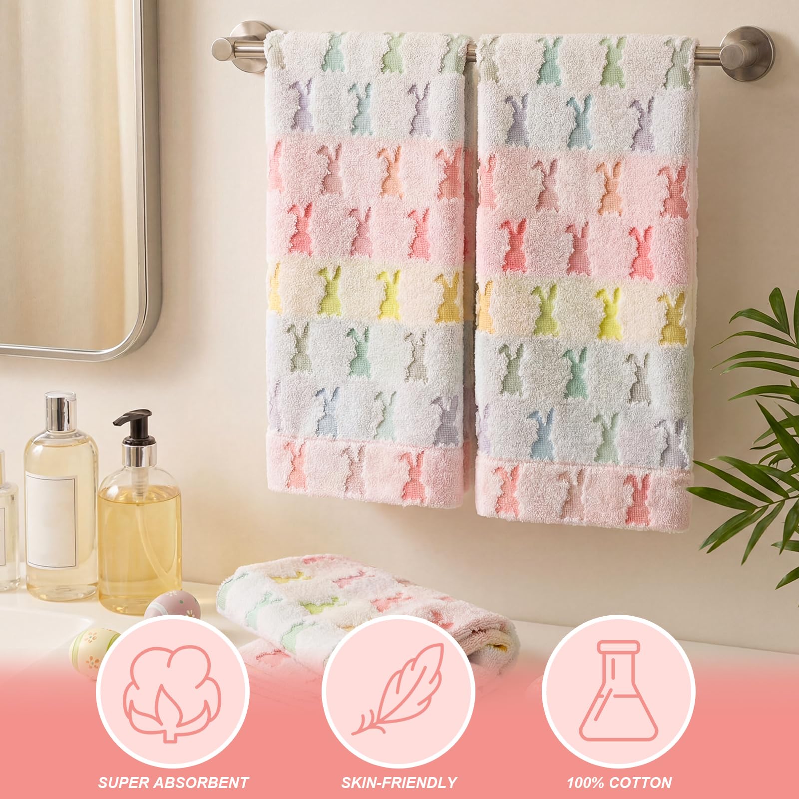 Hahafelt cotton texture detail showing absorbency and soft feel