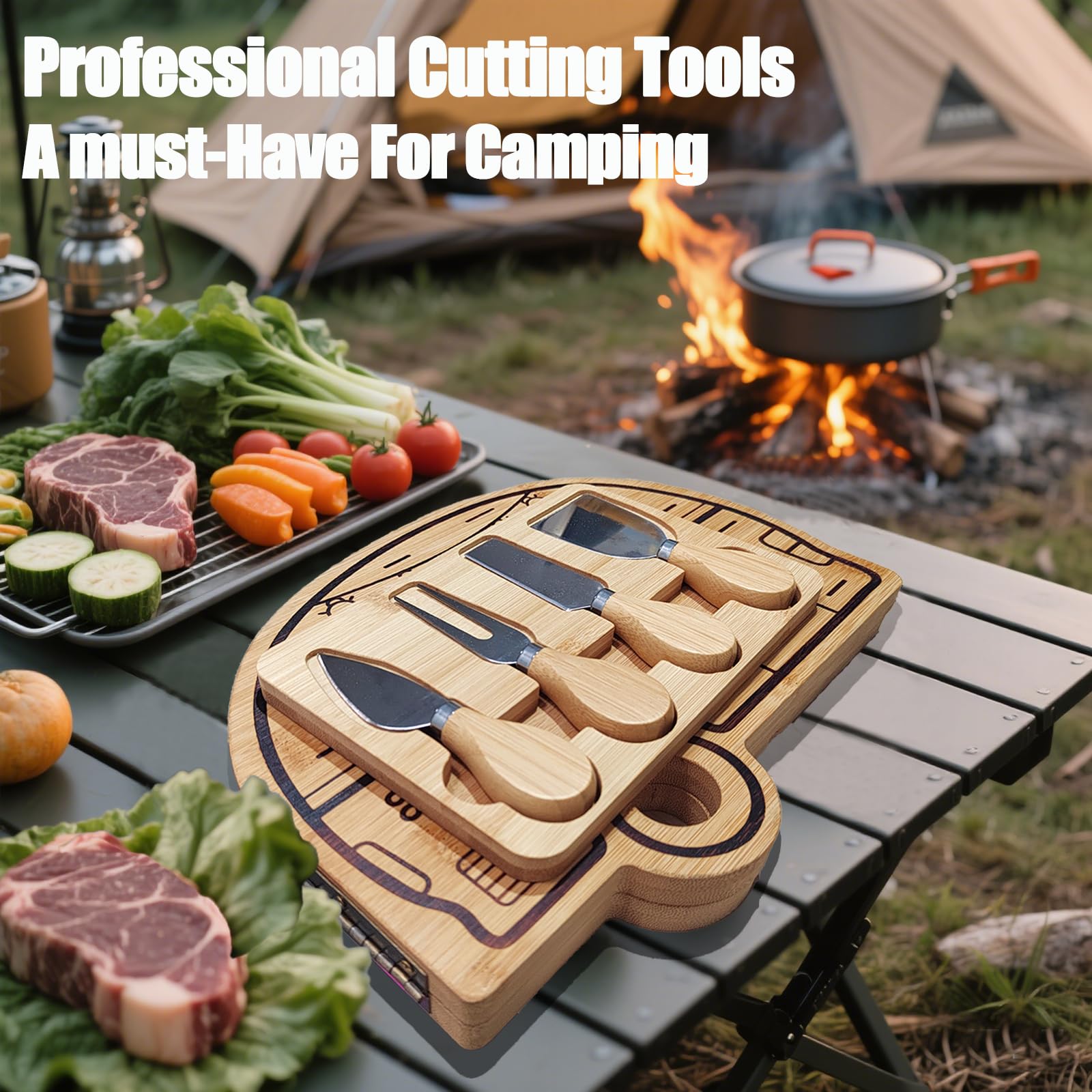 Haigoo stainless steel cheese knife set close-up showcasing durable blades for clean slicing