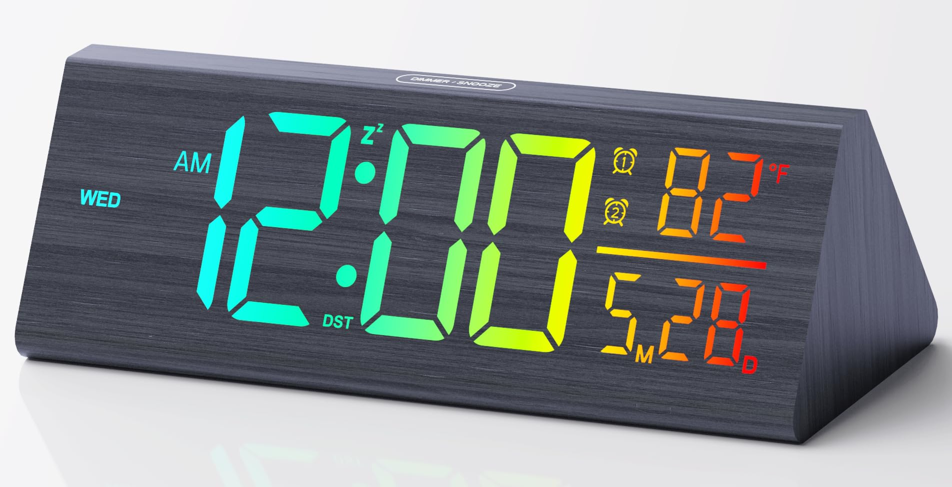 Haimiage front display showing large digits and clear time for easy reading