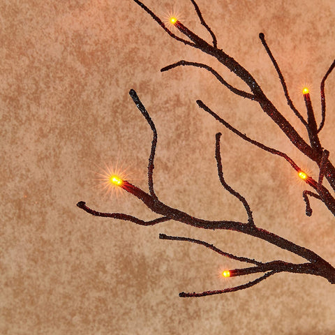 Hairui close-up of glittered branch texture, highlights shimmering finish