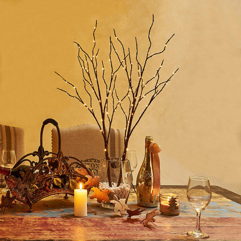 Hairui on a fireplace mantel adding warm accent lighting to decor