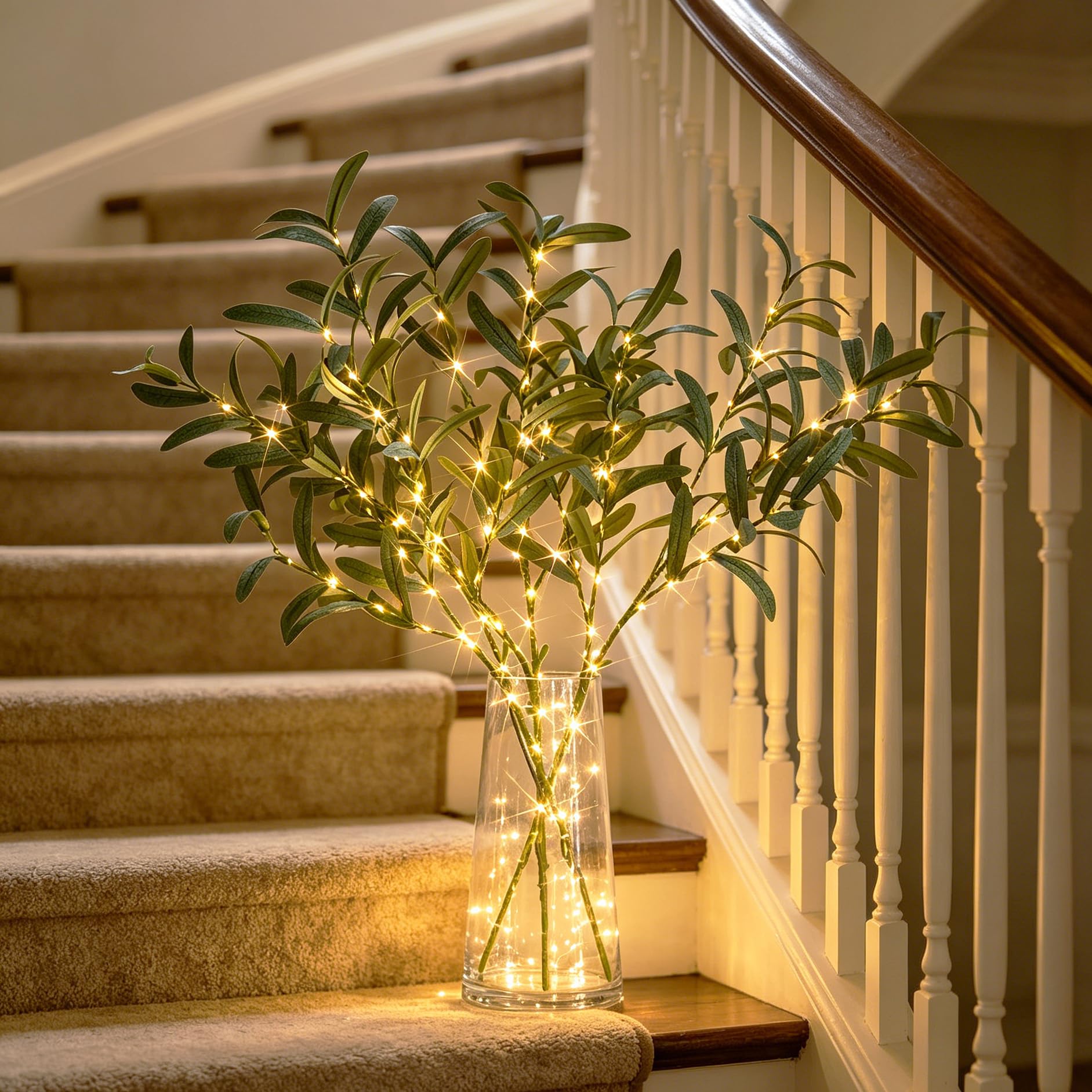 Hairui branch next to ruler showing 24-inch length for vase and centerpiece planning