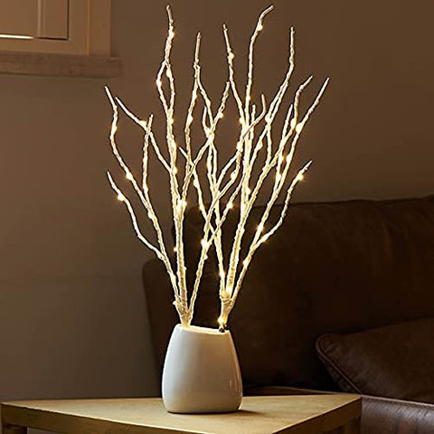 Hairui branches on a patio under cover providing weather-resistant ambient lighting