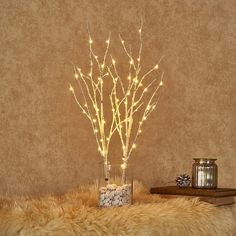 Hairui branches used as a wedding reception centerpiece adding elegant illumination
