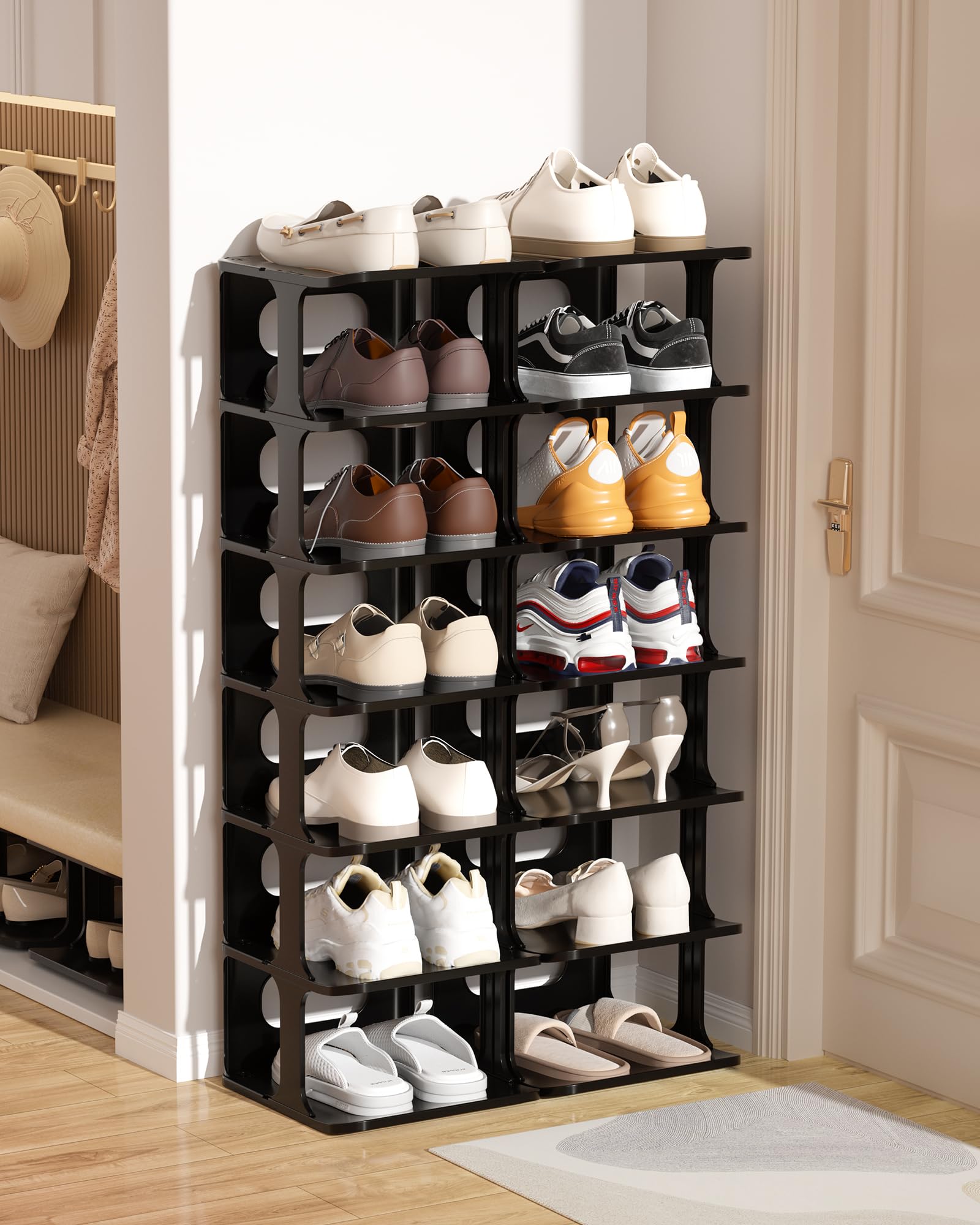 HAIXIN close-up shelf detail highlighting durable PP plastic construction
