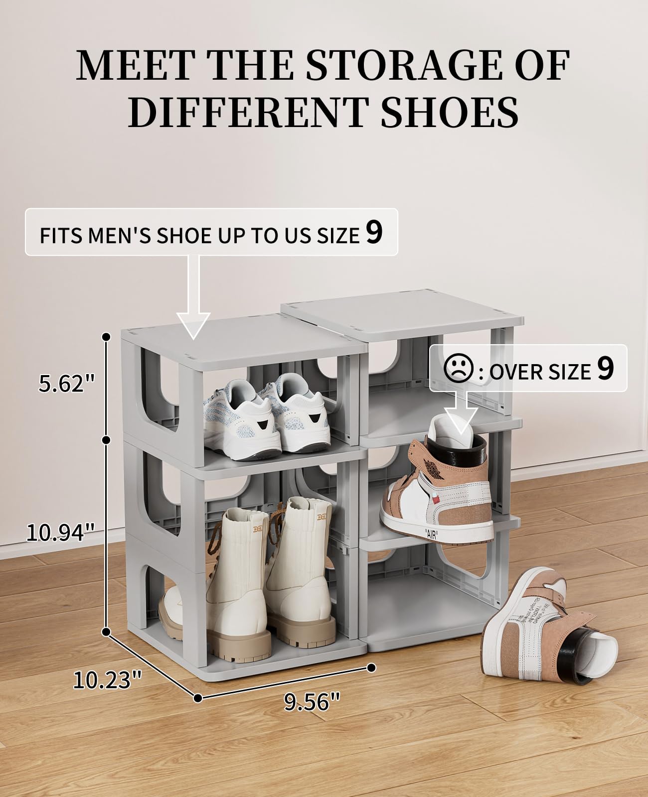 HAIXIN rack in entryway showing clutter-free, neat home benefit